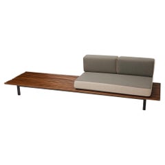 Charlotte Perriand Mid Century Modern Wood Cansado Bench, circa 1950