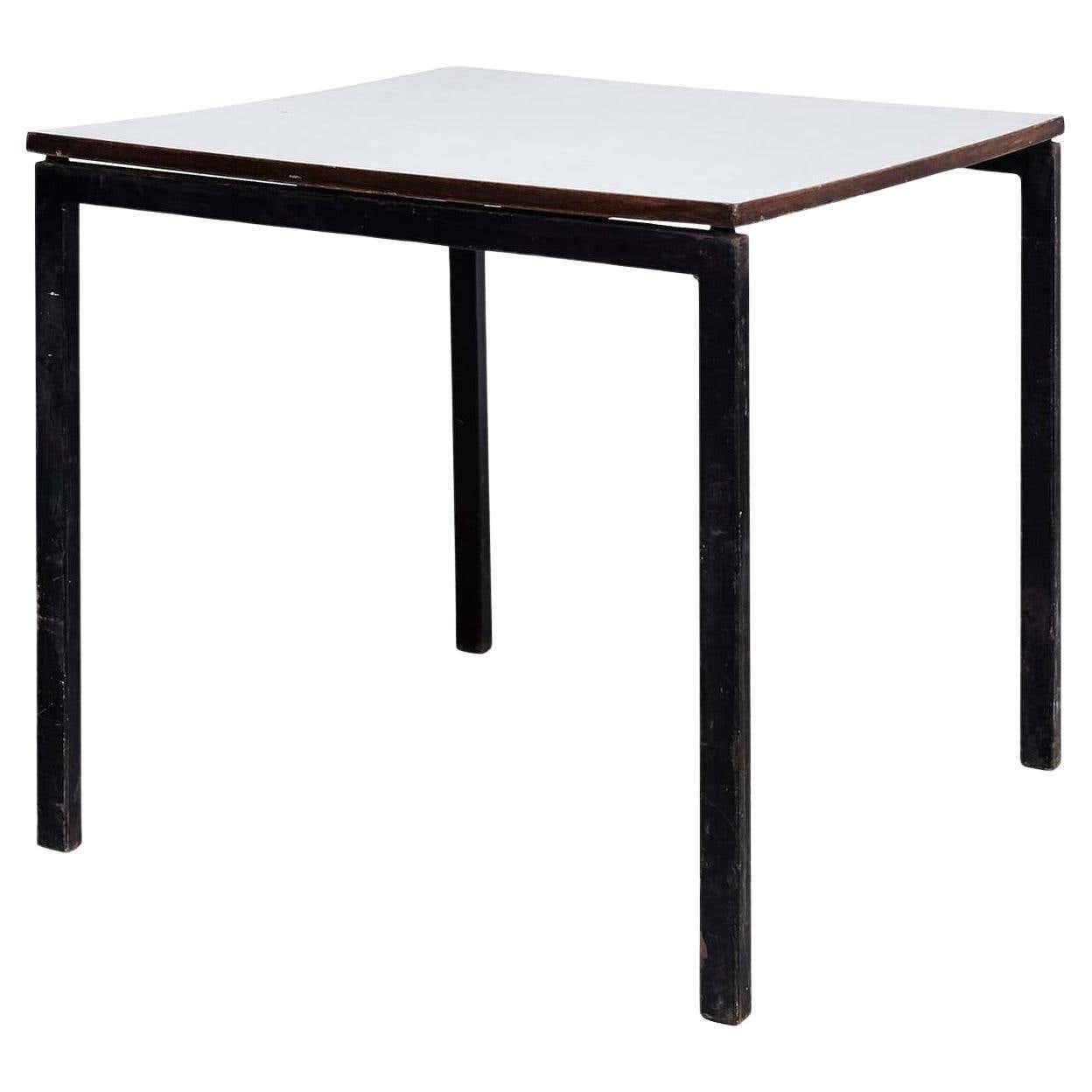 Charlotte Perriand, Mid-Century Modern-Tisch aus Holz, Formica und Metall, um 1950 im Angebot 14