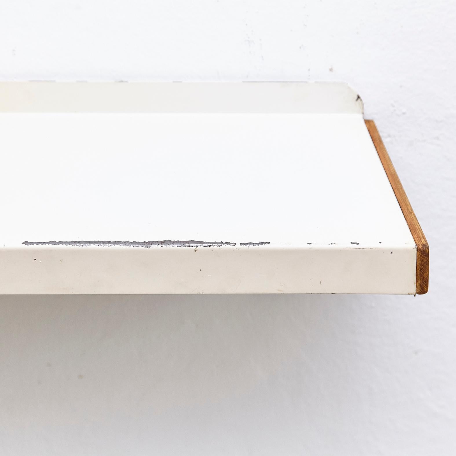 Charlotte Perriand Mid-Century Modern Wood Metal Shelve for Les Arcs 8