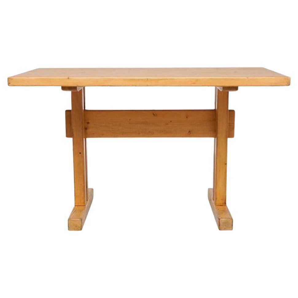 Charlotte Perriand, Moderner Holztisch aus der Jahrhundertmitte für Les Arcs, um 1960