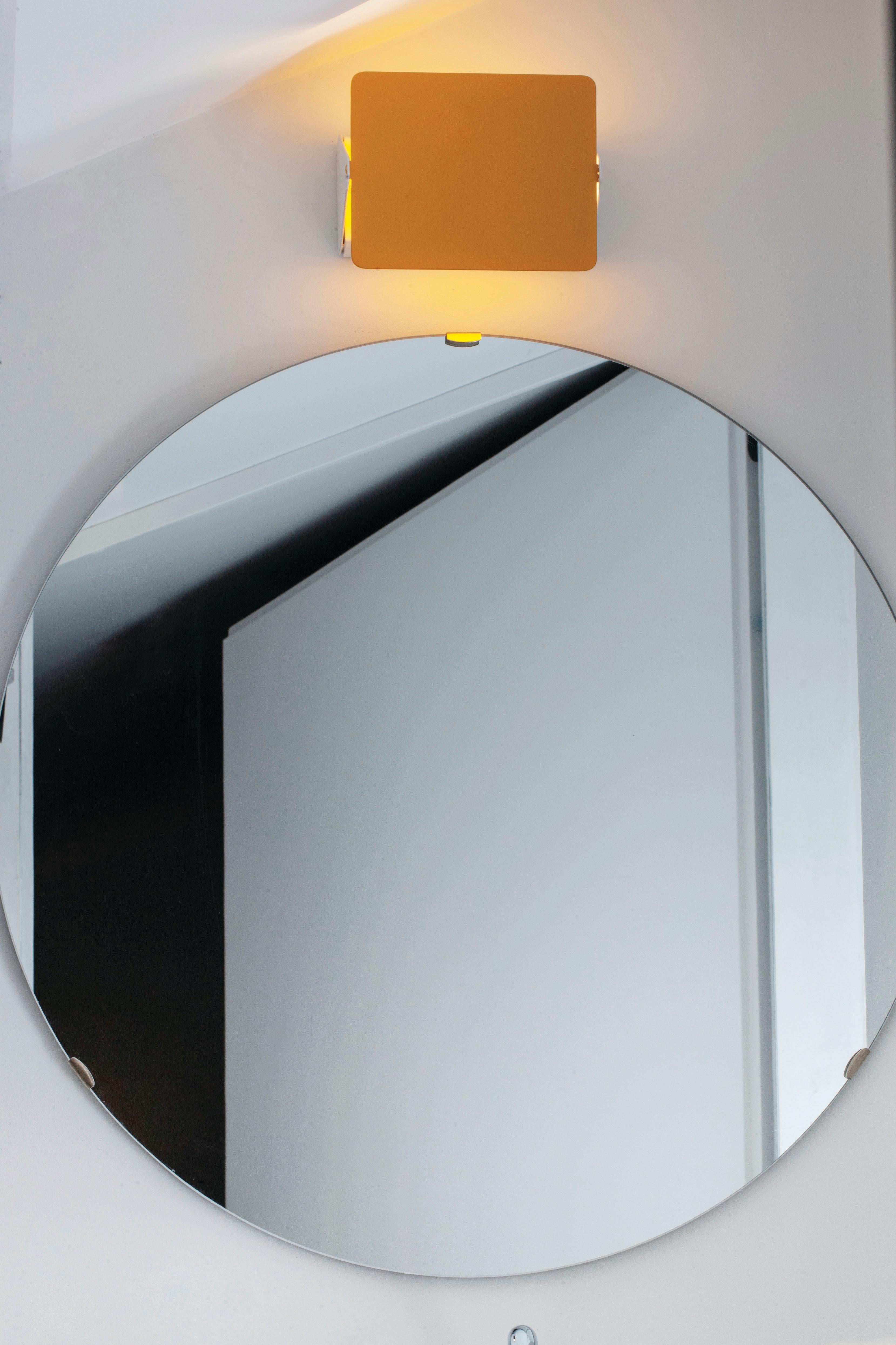French Charlotte Perriand Mirrored 'Applique à Volet Pivotant' Wall Light For Sale