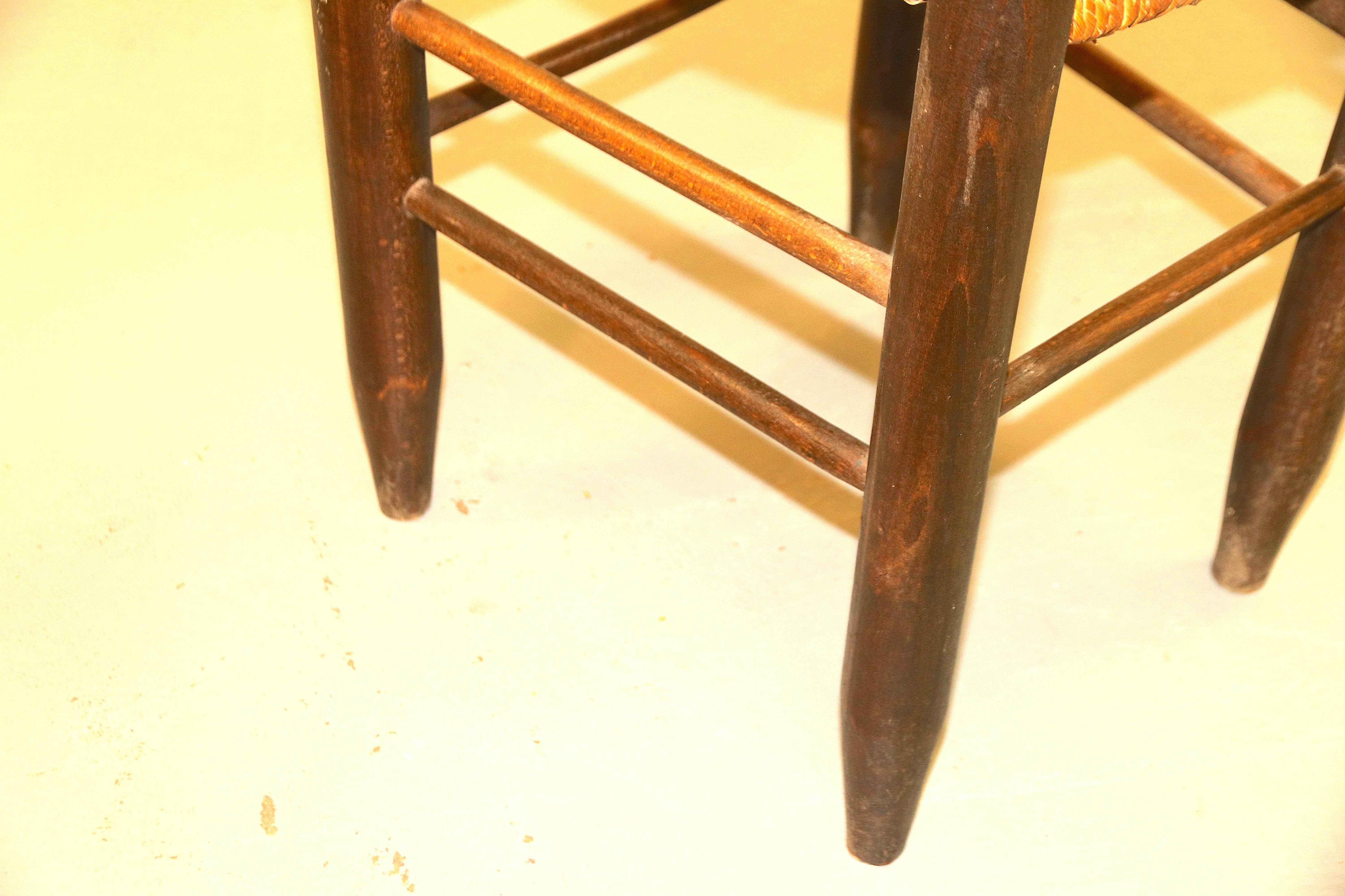 Charlotte Perriand Model No. 19 Set of 8 Solid Wood and Rush Dining Room Chairs For Sale 11