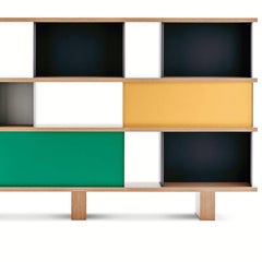 Charlotte Perriand Nuage Shelving Unit, Wood and Aluminium by Cassina