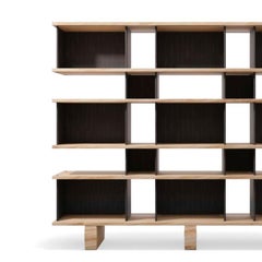 Charlotte Perriand Nuage Shelving Unit, Wood and Aluminium by Cassina