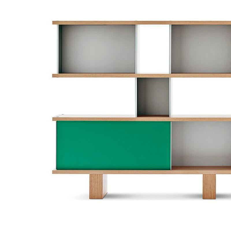 Shelving Unit model Nuage designed by Charlotte Perriand in 1952-1956. 
Relaunched by Cassina in 2012.
Manufactured by Cassina in Italy.

Authenticity and avant-garde characterise Charlotte Perriand’s Nuage shelving unit from 1940. Drawing on