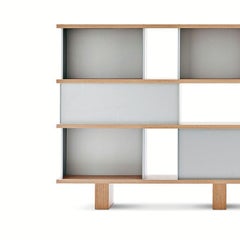 Charlotte Perriand Nuage Shelving Unit, Wood and Aluminium by Cassina