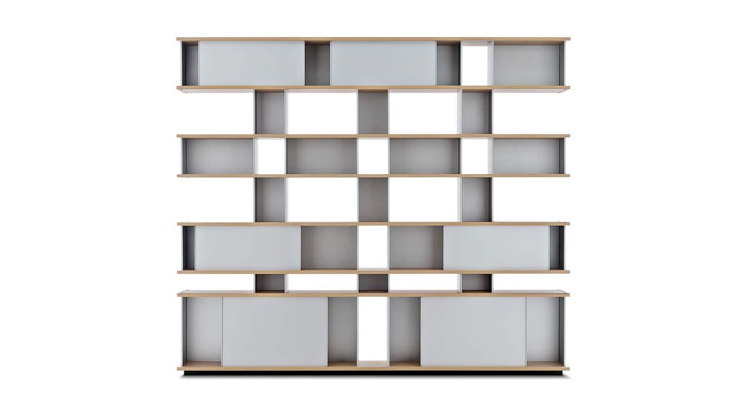 Charlotte Perriand Nuage Shelving Unit, Wood and Aluminium by Cassina In condizioni Nuovo in vendita a Barcelona, Barcelona