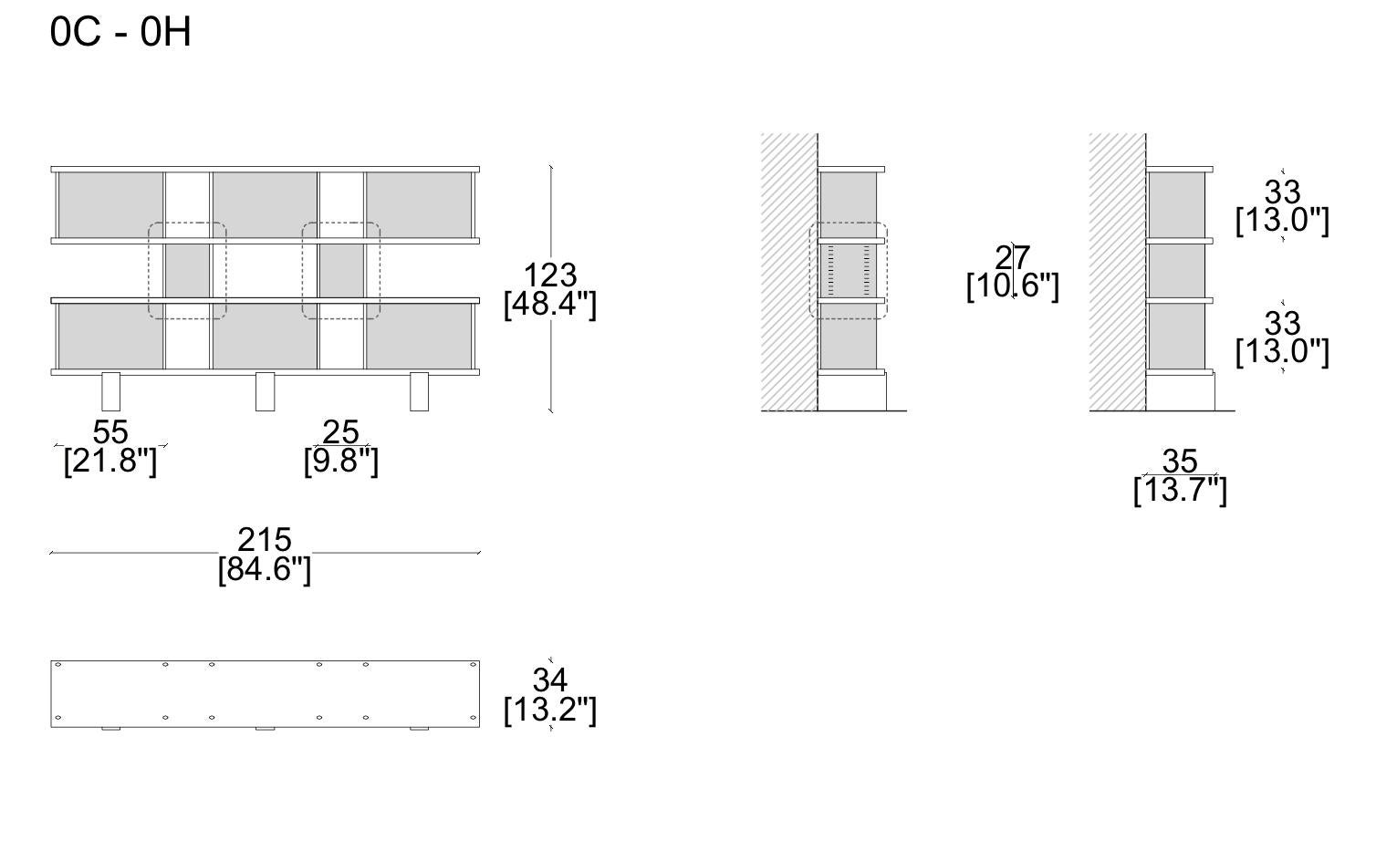 Charlotte Perriand Nuage Regal, Holz und Grün, Gelb Aluminium (21. Jahrhundert und zeitgenössisch) im Angebot