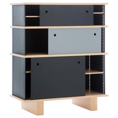 Étagère Nuage de Charlotte Perriand, bois et aluminium par Cassina