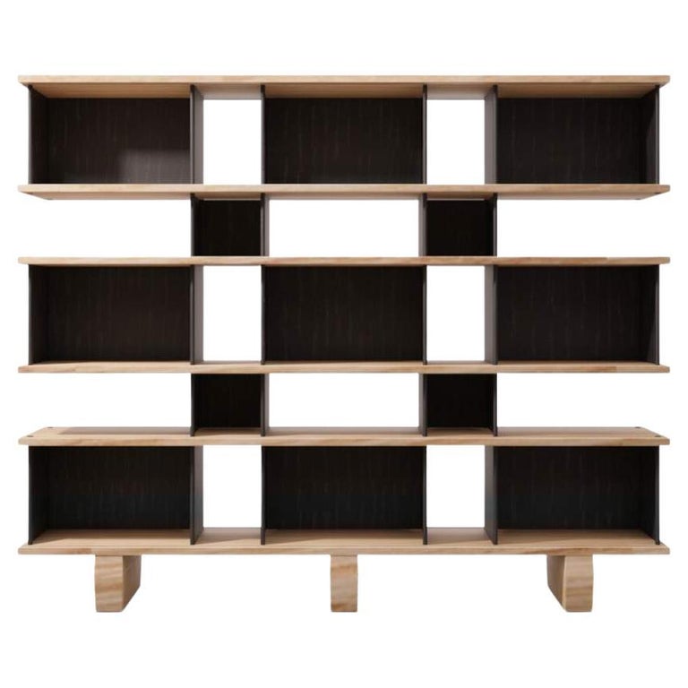 Charlotte Perriand Nuage Shelving Unit, Wood and Aluminium by Cassina For  Sale at 1stDibs