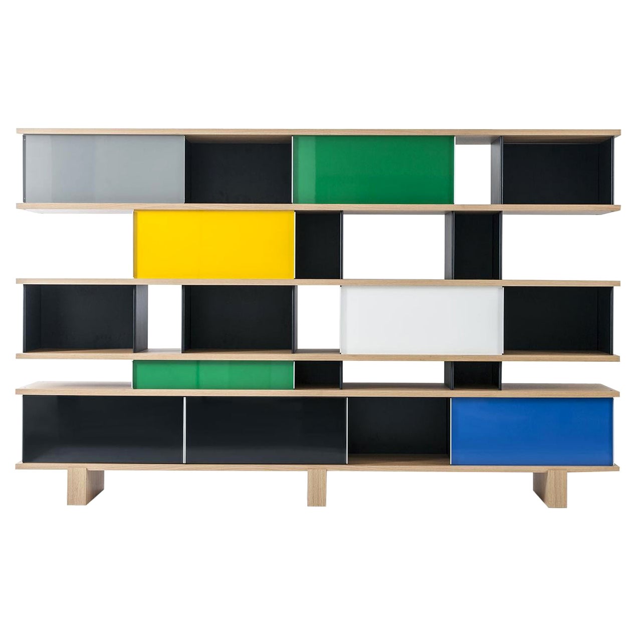 Étagère Nuage de Charlotte Perriand, bois et aluminium par Cassina
