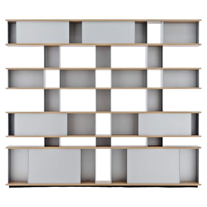 Perriand Nuage Regalschrank, Holz und Aluminium von Cassina im Angebot