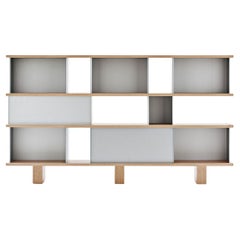 Charlotte Perriand Nuage Shelving Unit, Wood and Aluminium by Cassina