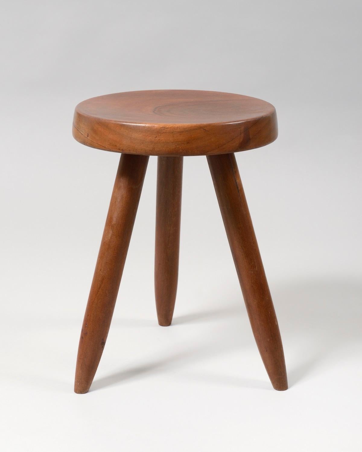 Charlotte Perriand, Oakwood Stool In Good Condition In Paris, FR