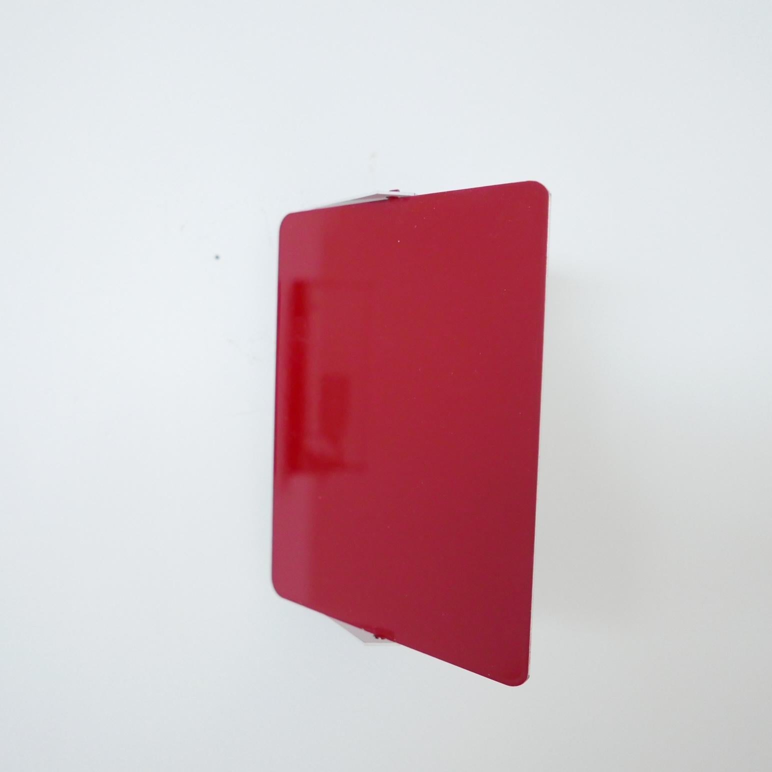 Charlotte Perriand Original Red Mid-Century Wall Lights (3 available) For Sale 6