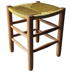 Charlotte PERRIAND original straw stool N°17 Bauche