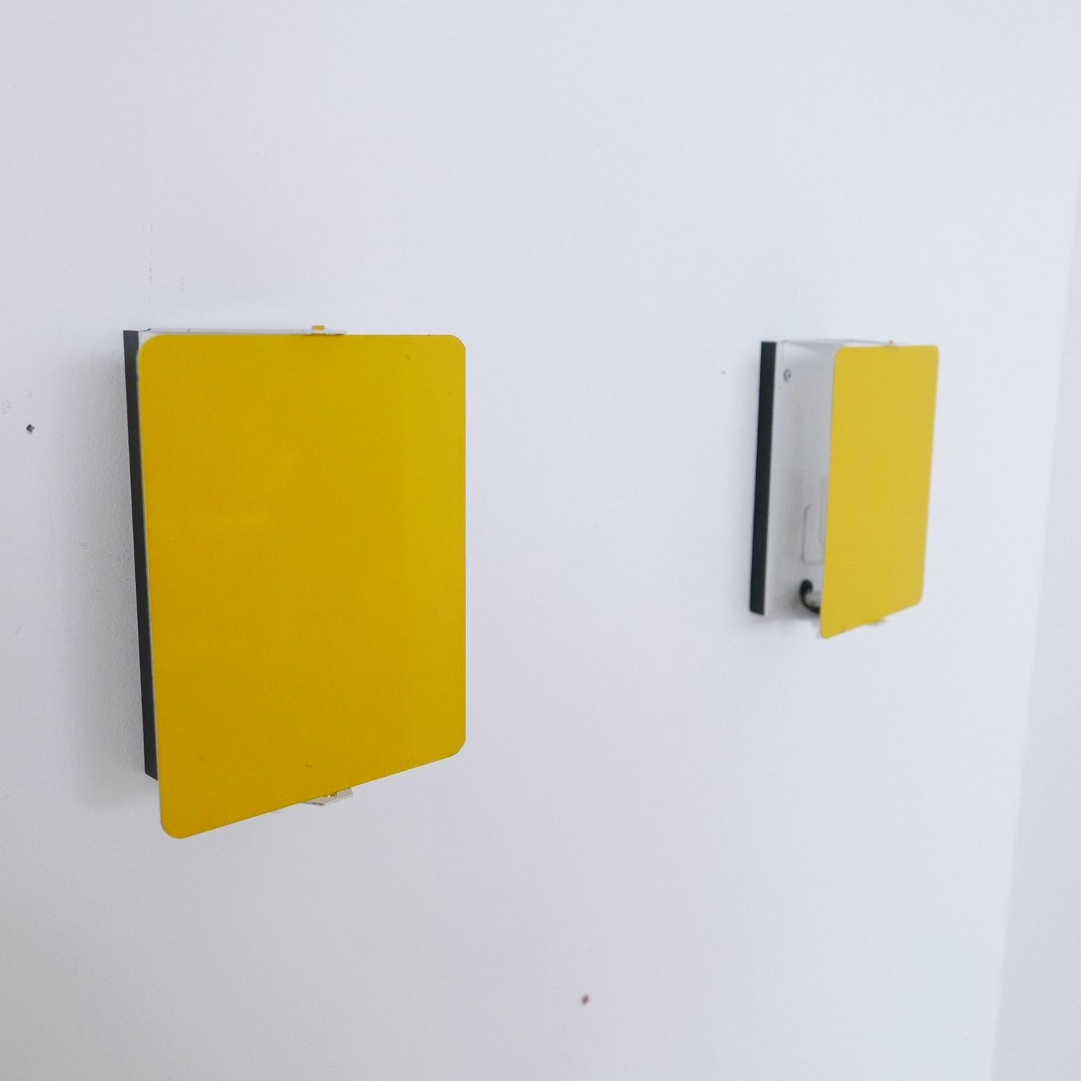 Charlotte Perriand Original Yellow Mid-Century Wall Lights (3 available) For Sale 3