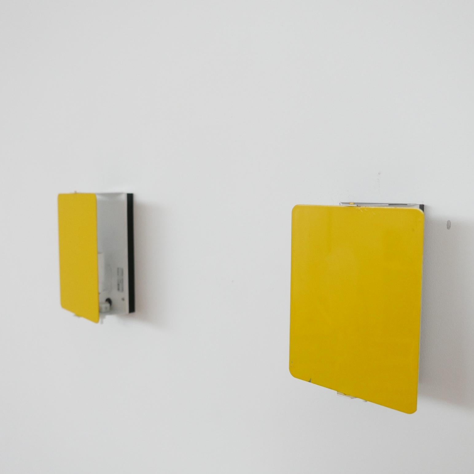 Charlotte Perriand Original Yellow Mid-Century Wall Lights (3 available) For Sale 1