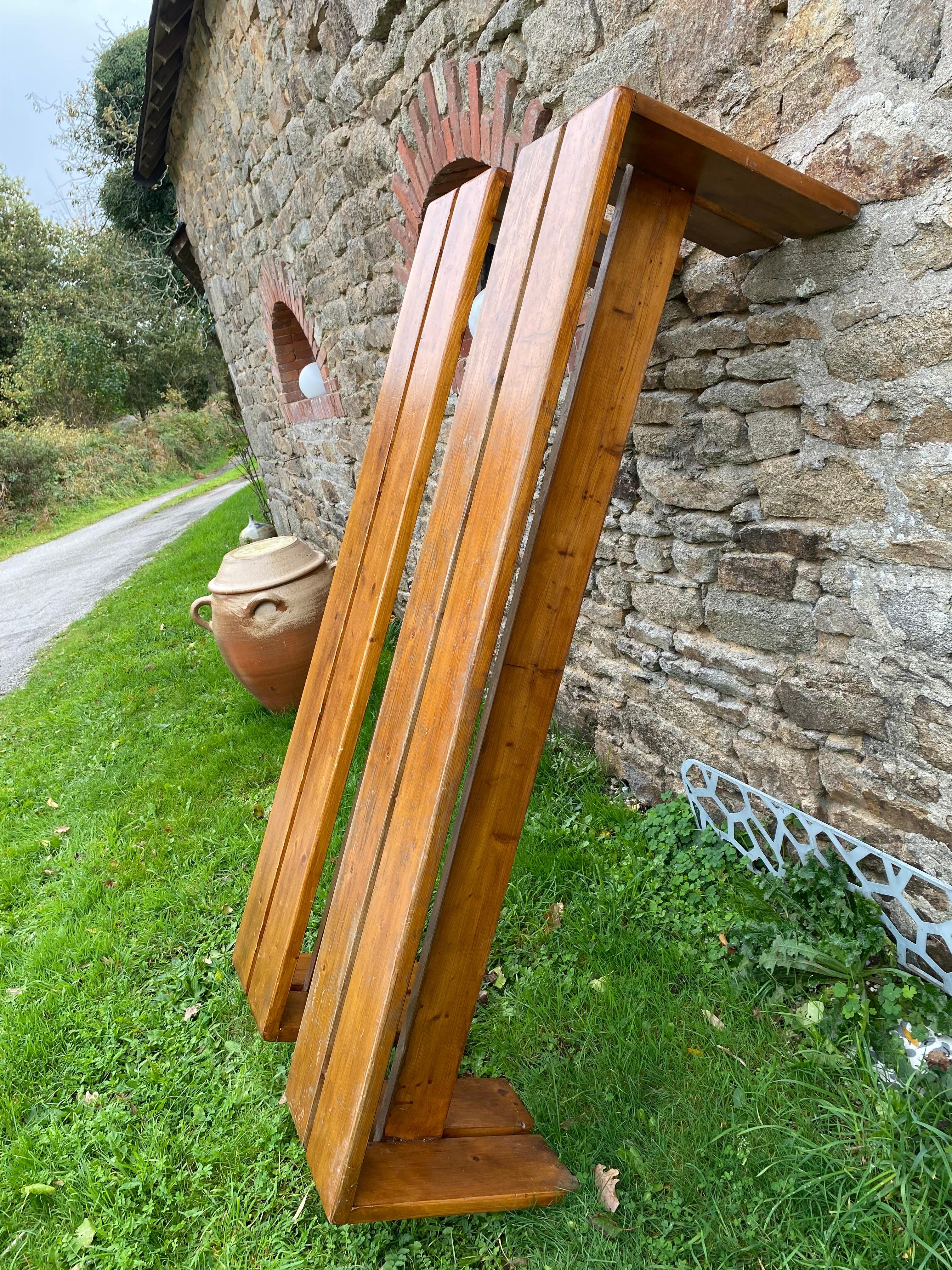 Charlotte Perriand - Pair of benchesLes arcs 1600 Solid pineCirca 1969
L160 x h 42 x D 31 Very beautiful patina 

2200 euros per pair 