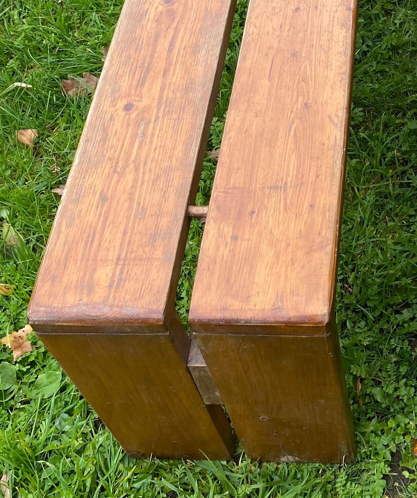 Mid-20th Century Charlotte Perriand - Pair of benches - Les arcs 1600 - Solid pine - 1969 For Sale