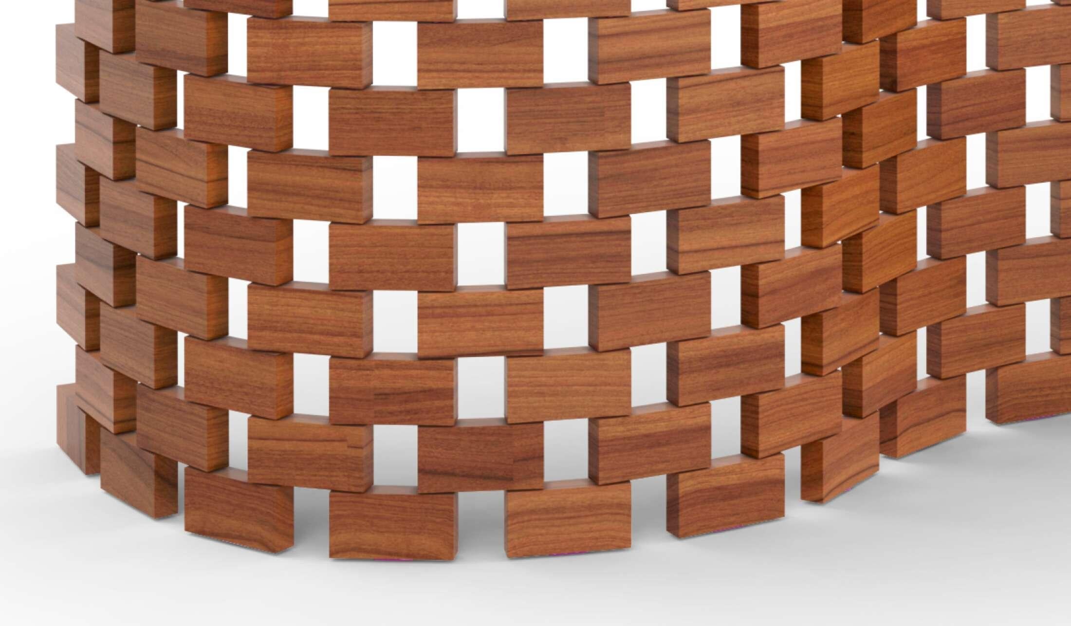 Wood Charlotte Perriand Paravent Ambassade For Cassina For Sale
