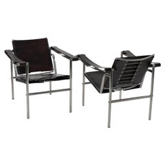 Charlotte Perriand, Pierre Jeanneret and Le Corbusier LC1 Armchairs 
