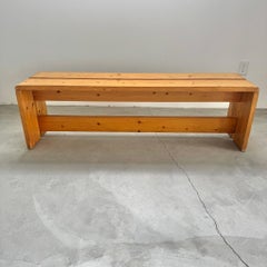 Charlotte Perriand Pine Bench for Les Arcs, 1970s France