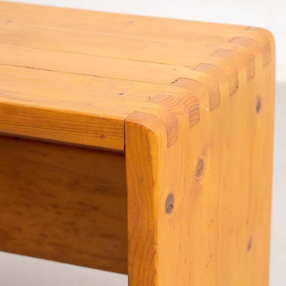 Charlotte Perriand Pine Wood Stool for Les Arcs, circa 1950 For Sale 4