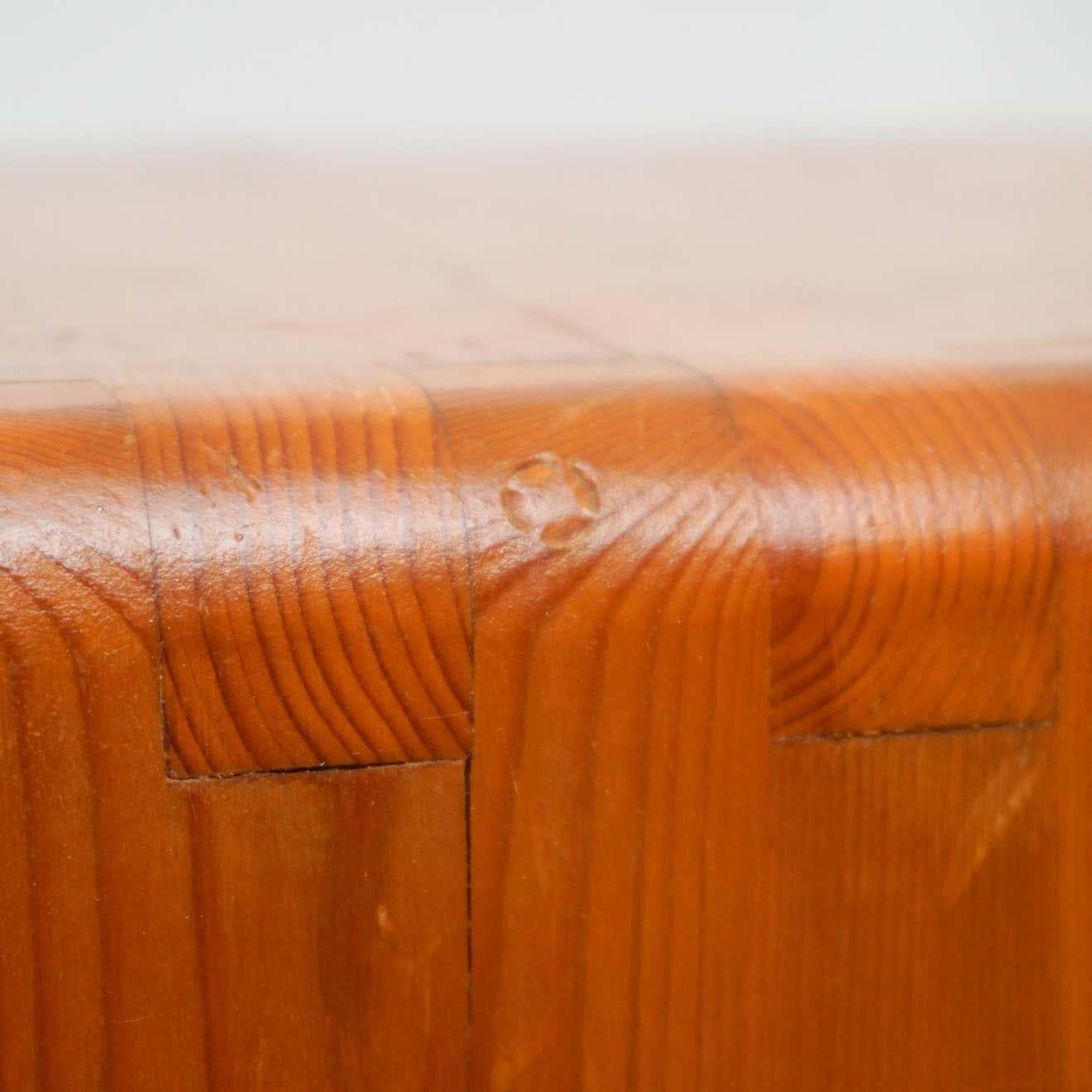 Charlotte Perriand Pine Wood Stool For Les Arcs 4
