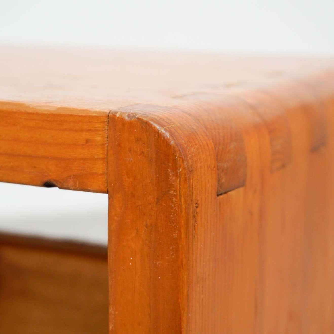 Charlotte Perriand Pine Wood Stool For Les Arcs 7