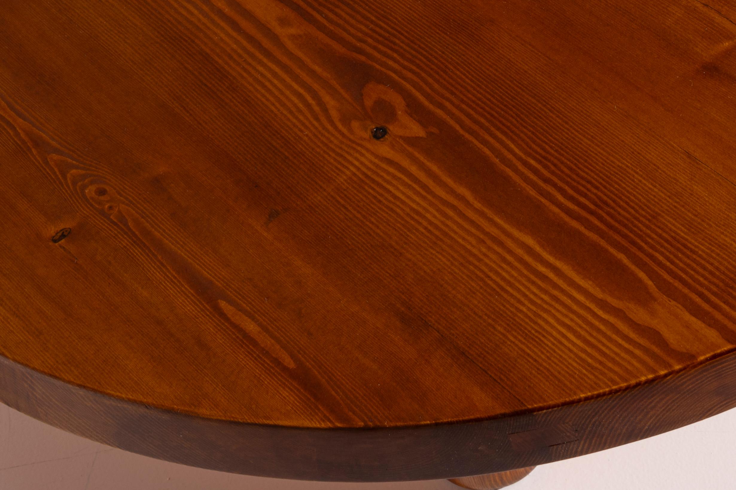 Charlotte Perriand pinewood coffee table, France, late 1960s 1