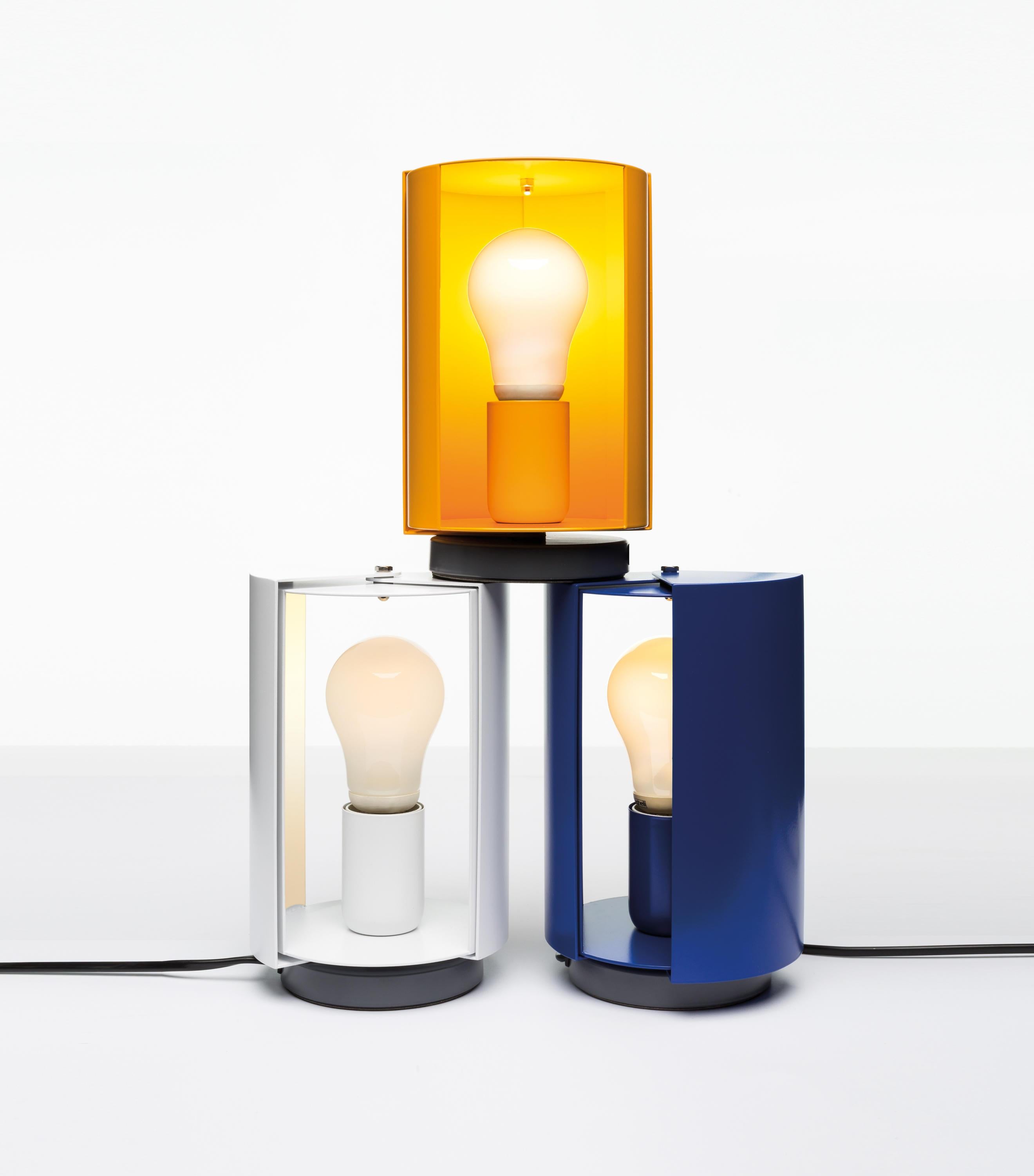 French Charlotte Perriand 'Pivotante À Poser' Table Lamp in Yellow for Nemo For Sale