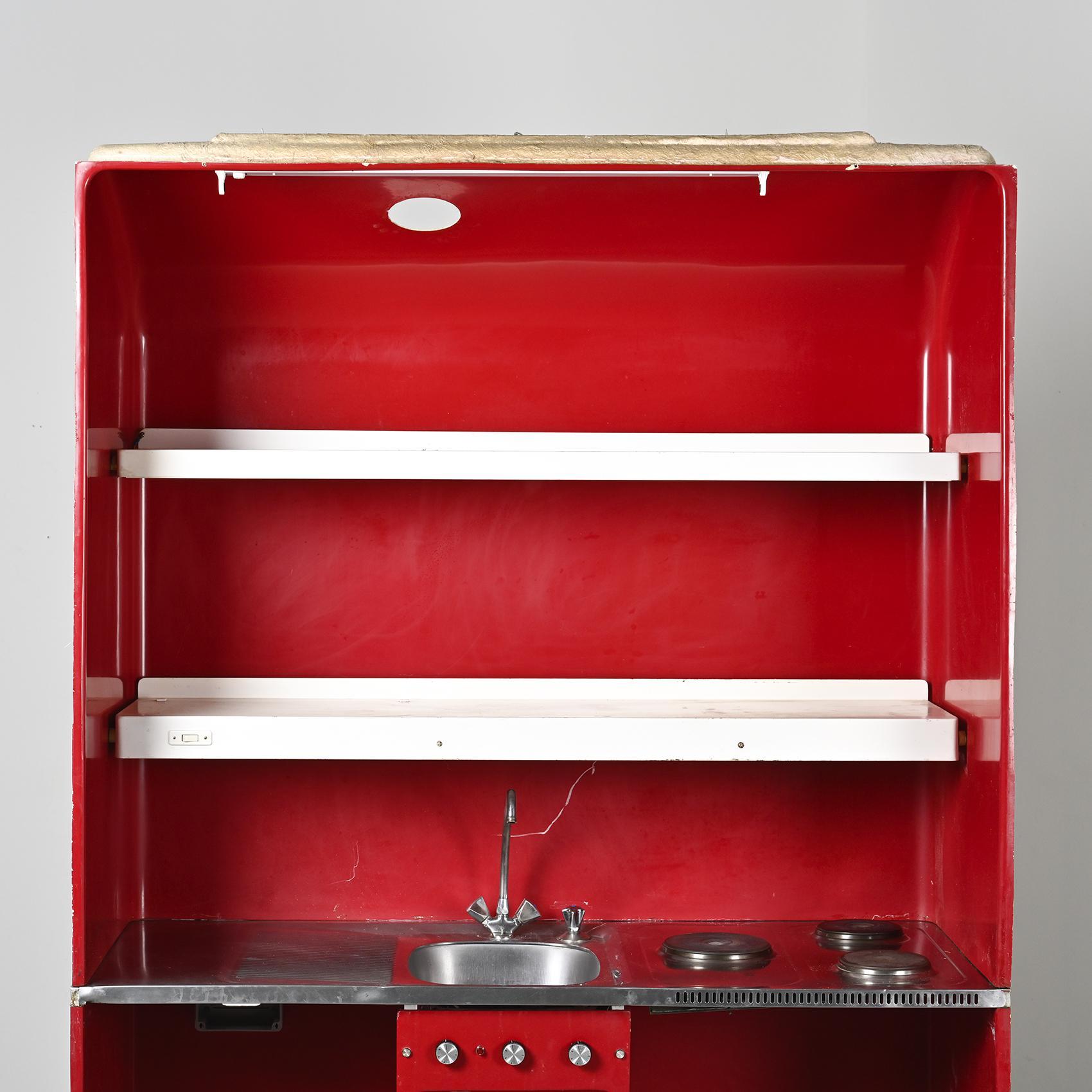 Charlotte Perriand : cuisine préfabricée des Arcs 1800, France 1979 État moyen - En vente à VILLEURBANNE, FR