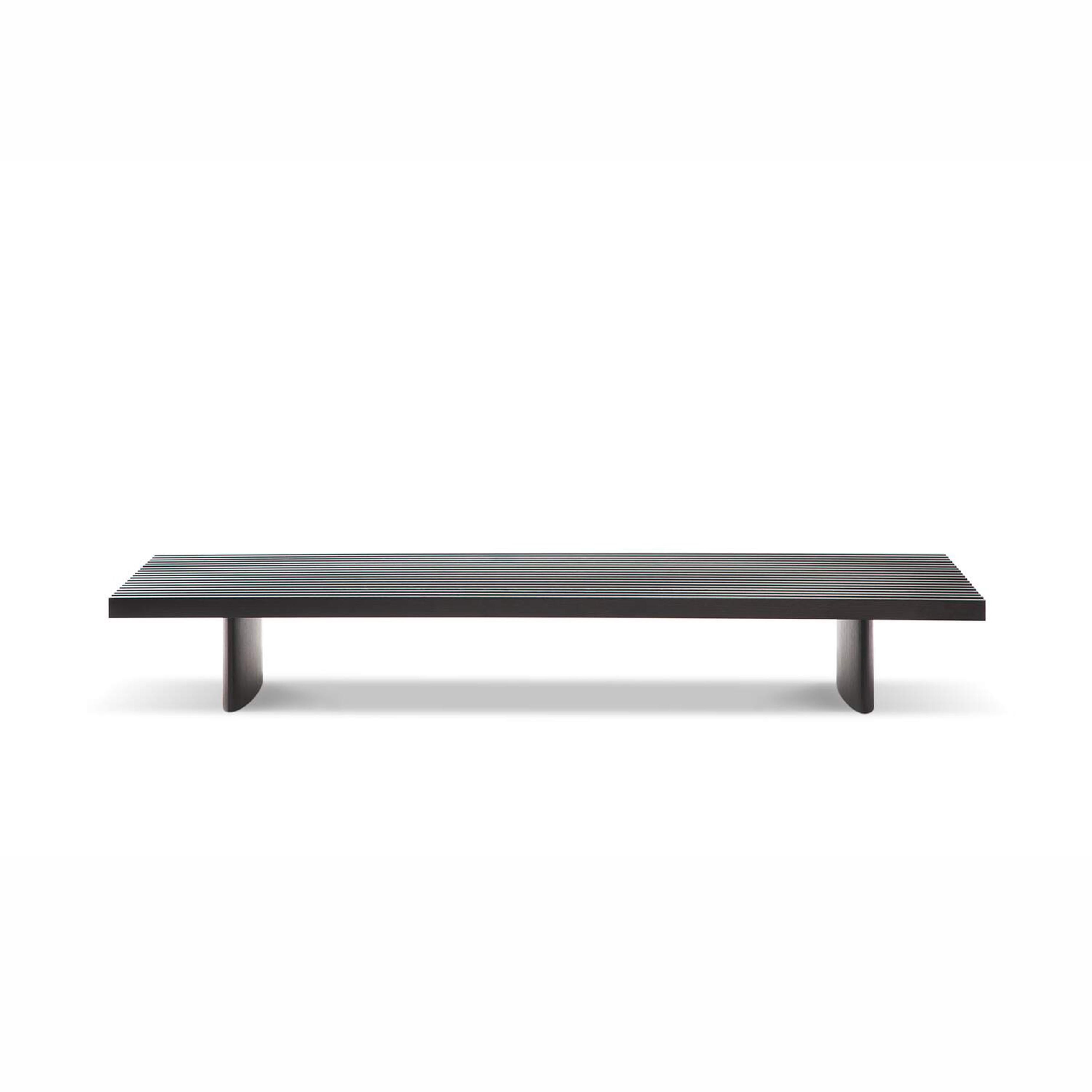 Charlotte Perriand Refolo Modular Sofa, Wood and Black Leather by Cassina For Sale 4