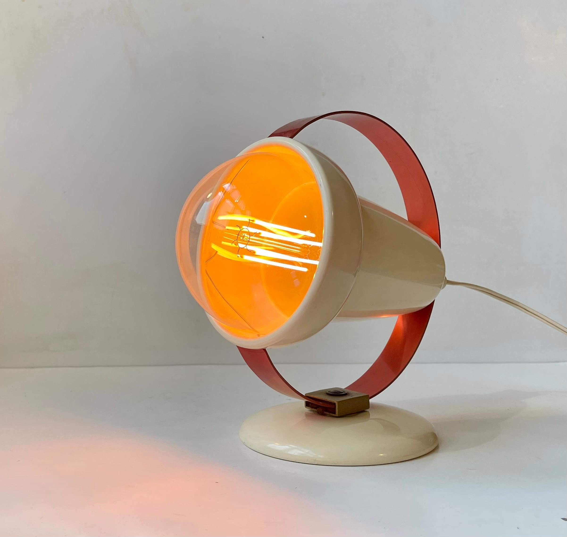Mid-Century Modern Charlotte Perriand Ring Adjustable Wall or Table Lamp for Philips, 1960s