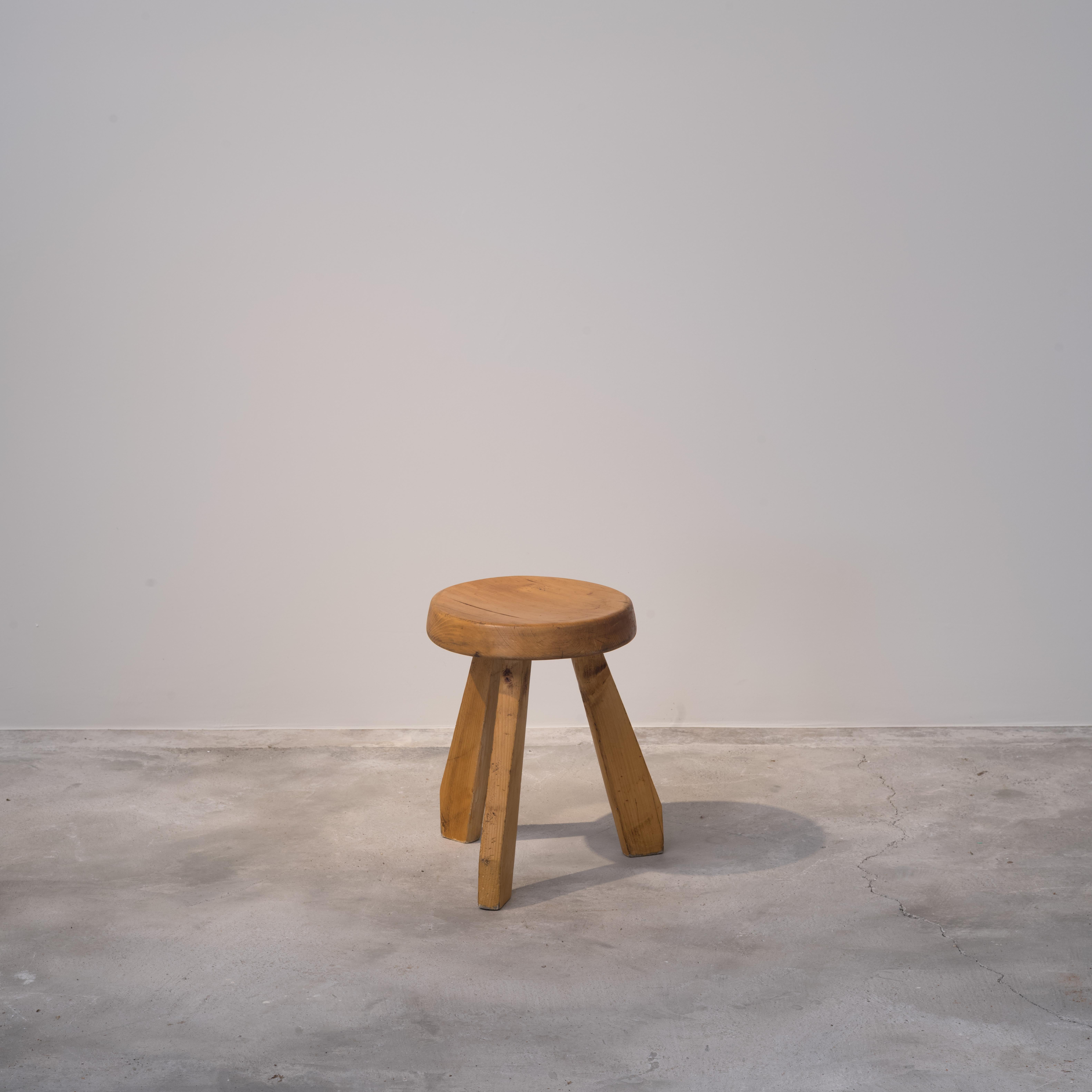 French Charlotte Perriand Sandoz Stool / Authentic Mid-Century Modern Paris, 1968 For Sale
