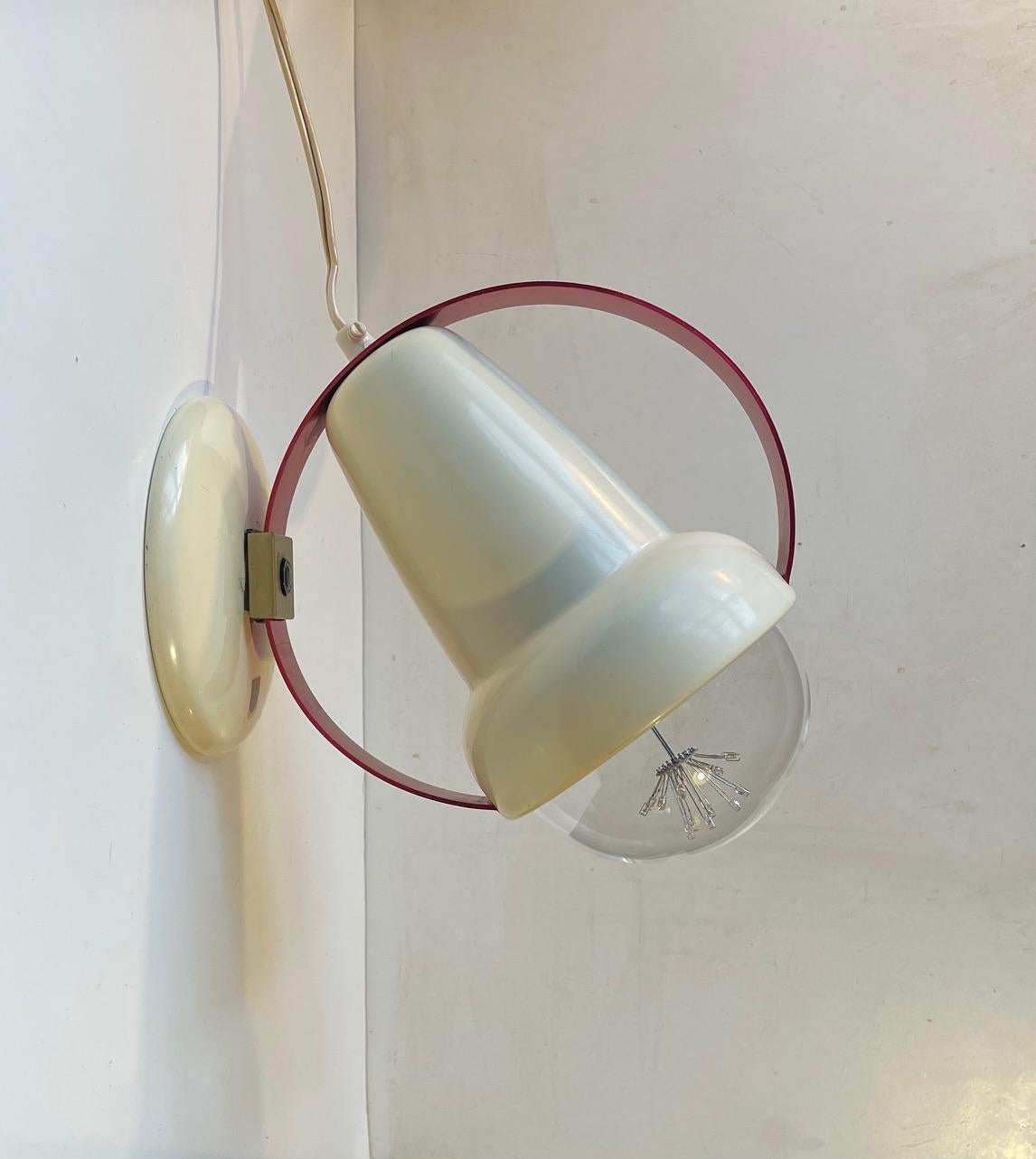 Charlotte Perriand Saturn Wall Sconces for Philips, 1960s In Good Condition In Esbjerg, DK
