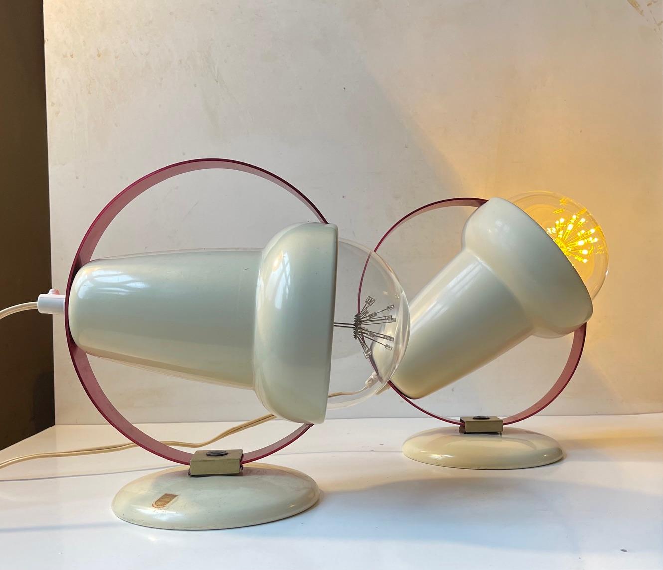 Mid-20th Century Charlotte Perriand Saturn Wall Sconces for Philips, 1960s