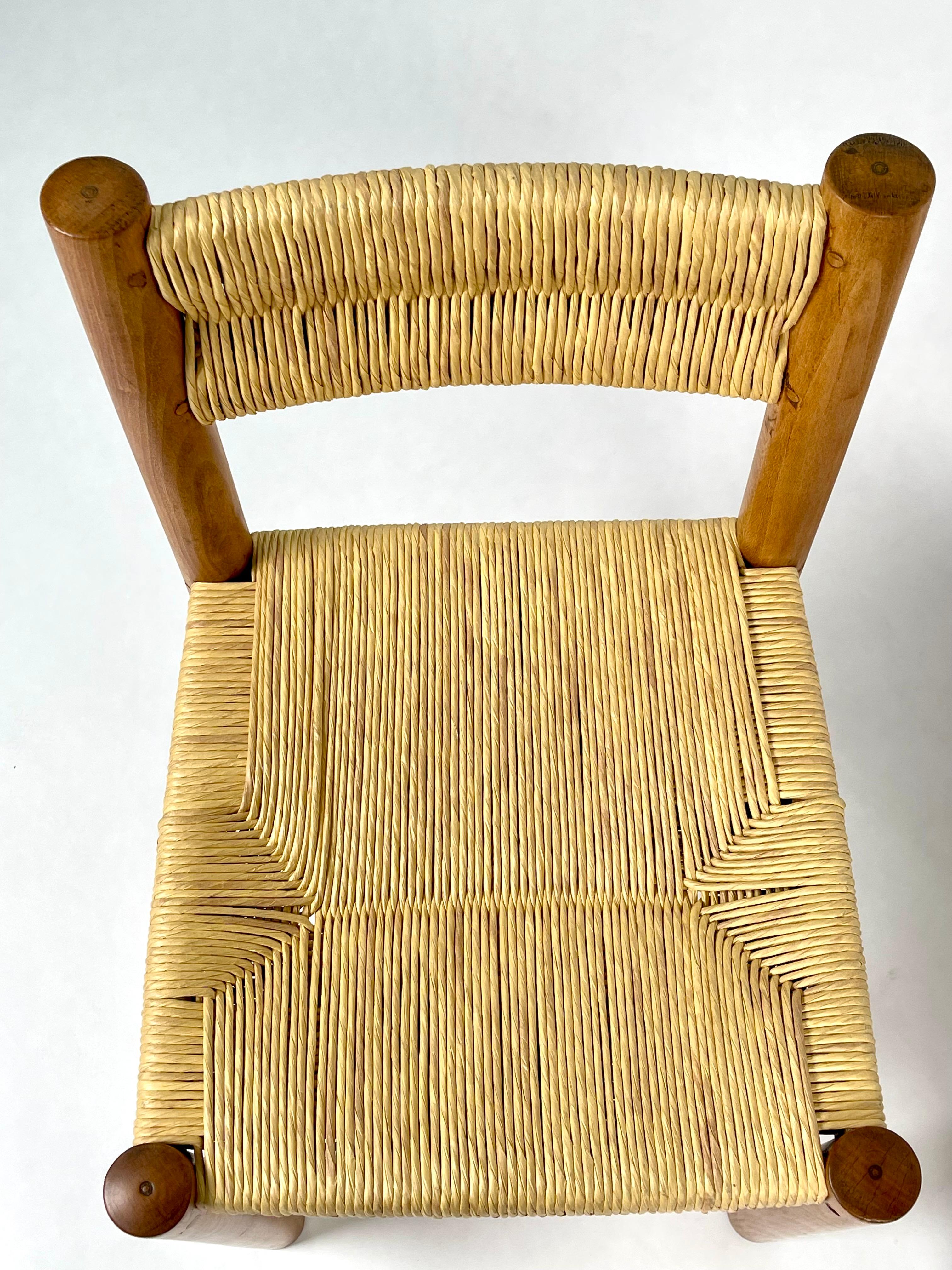 Charlotte Perriand:: ensemble de 2 chaises 