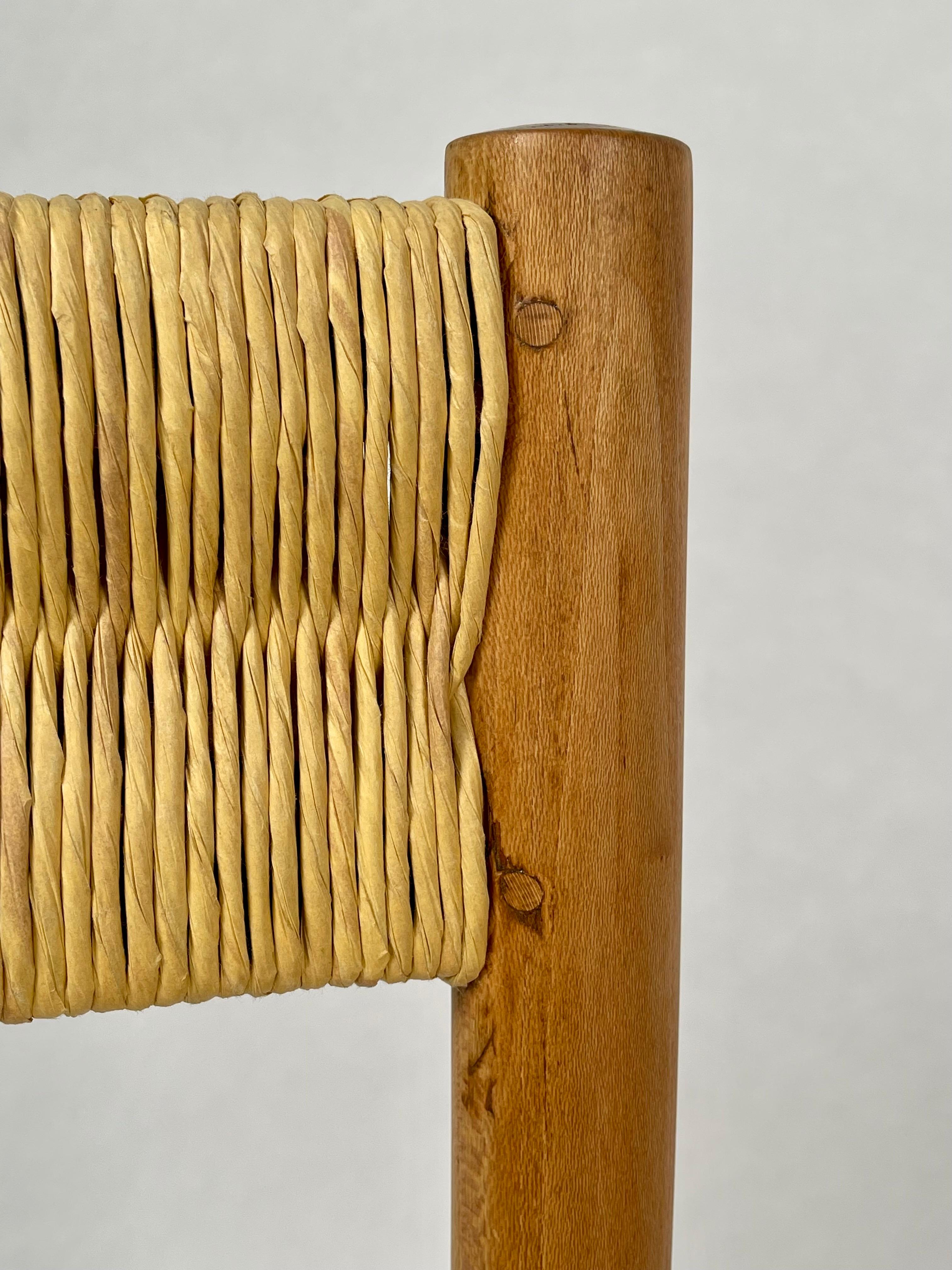 Charlotte Perriand:: ensemble de 2 chaises 