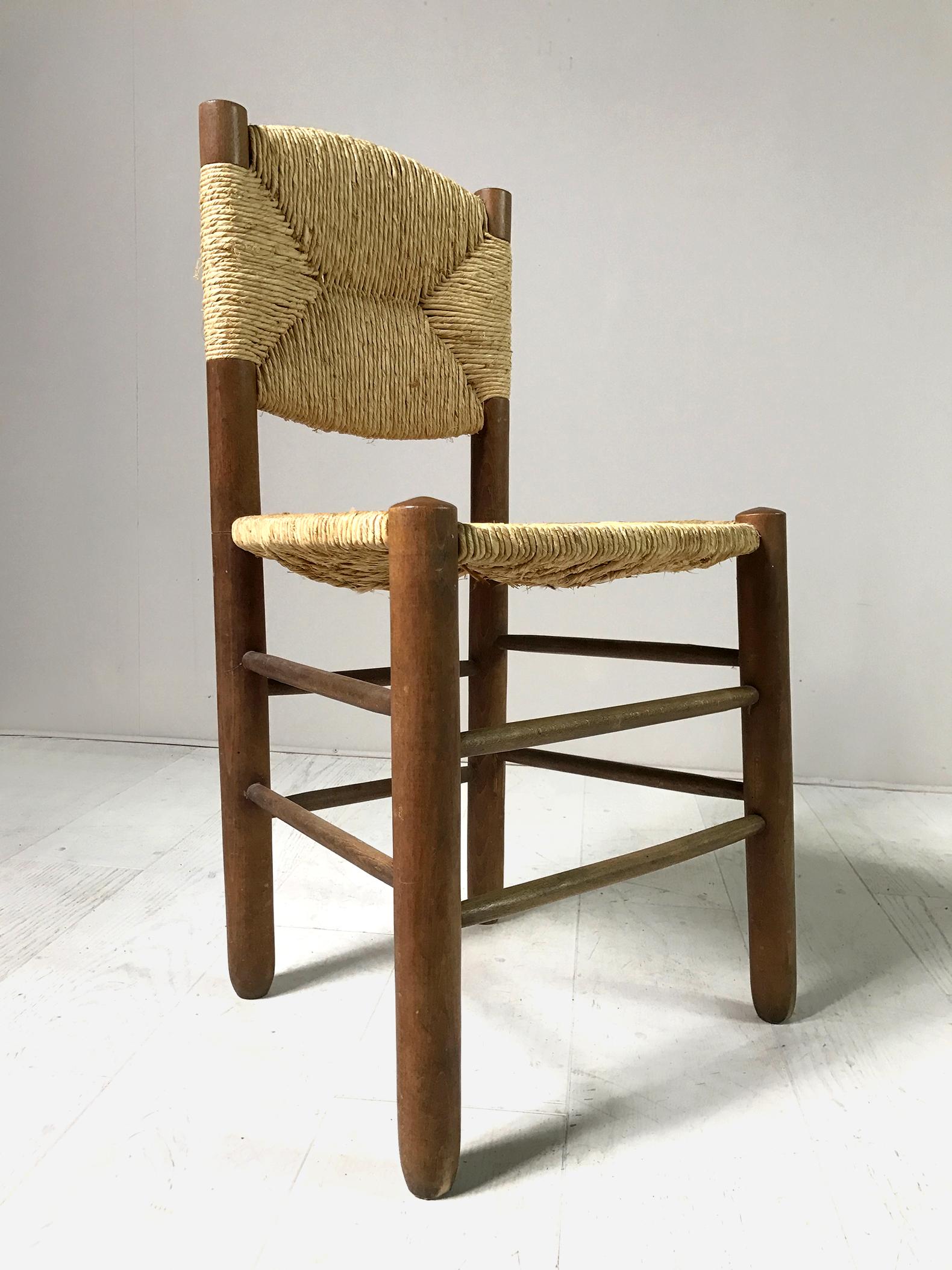 Charlotte Perriand, Set of 6 Chair N° 18 Bauche, France, 1950 5