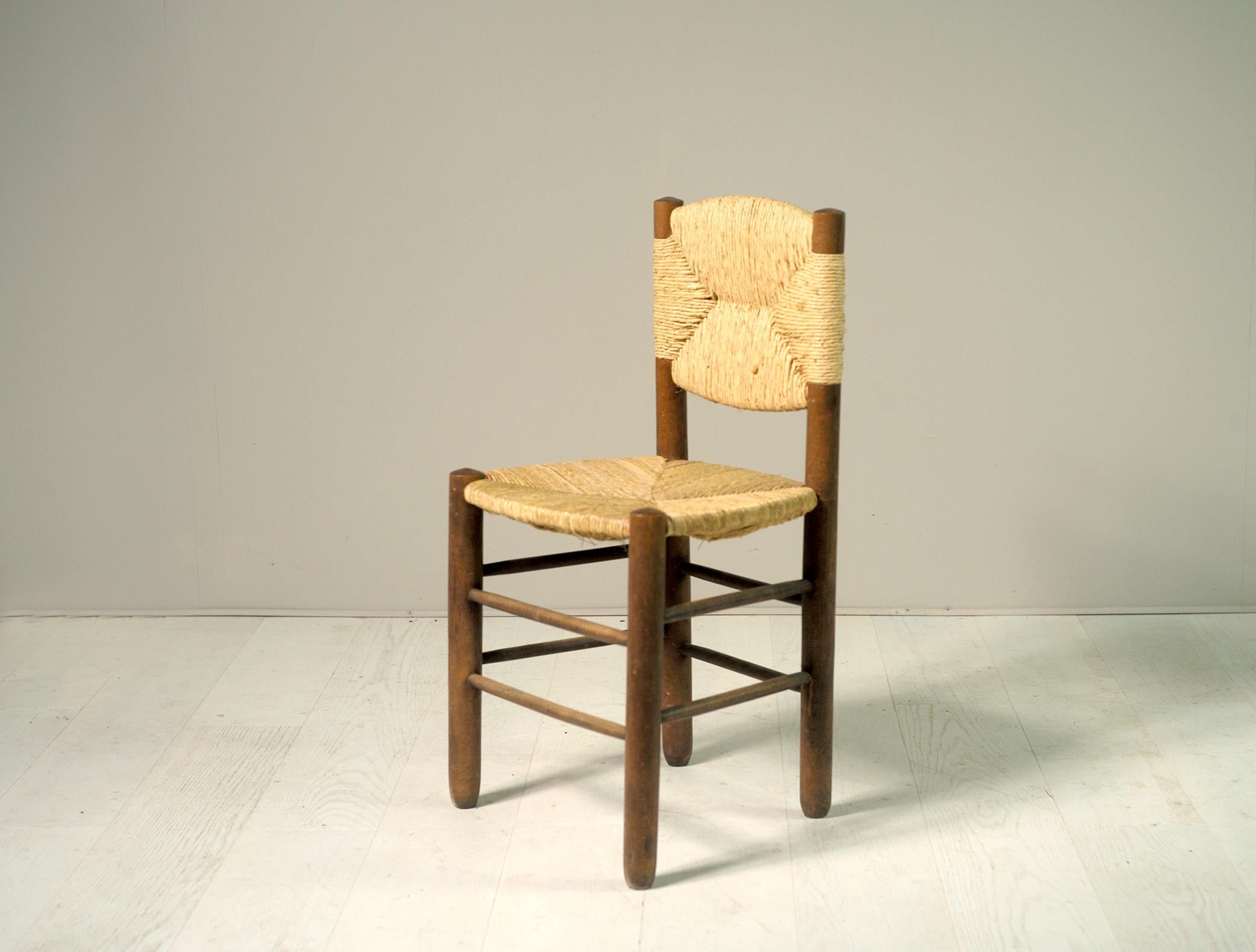 Charlotte Perriand, Ensemble de 6 chaises N° 18 Bauche, France, 1950 2