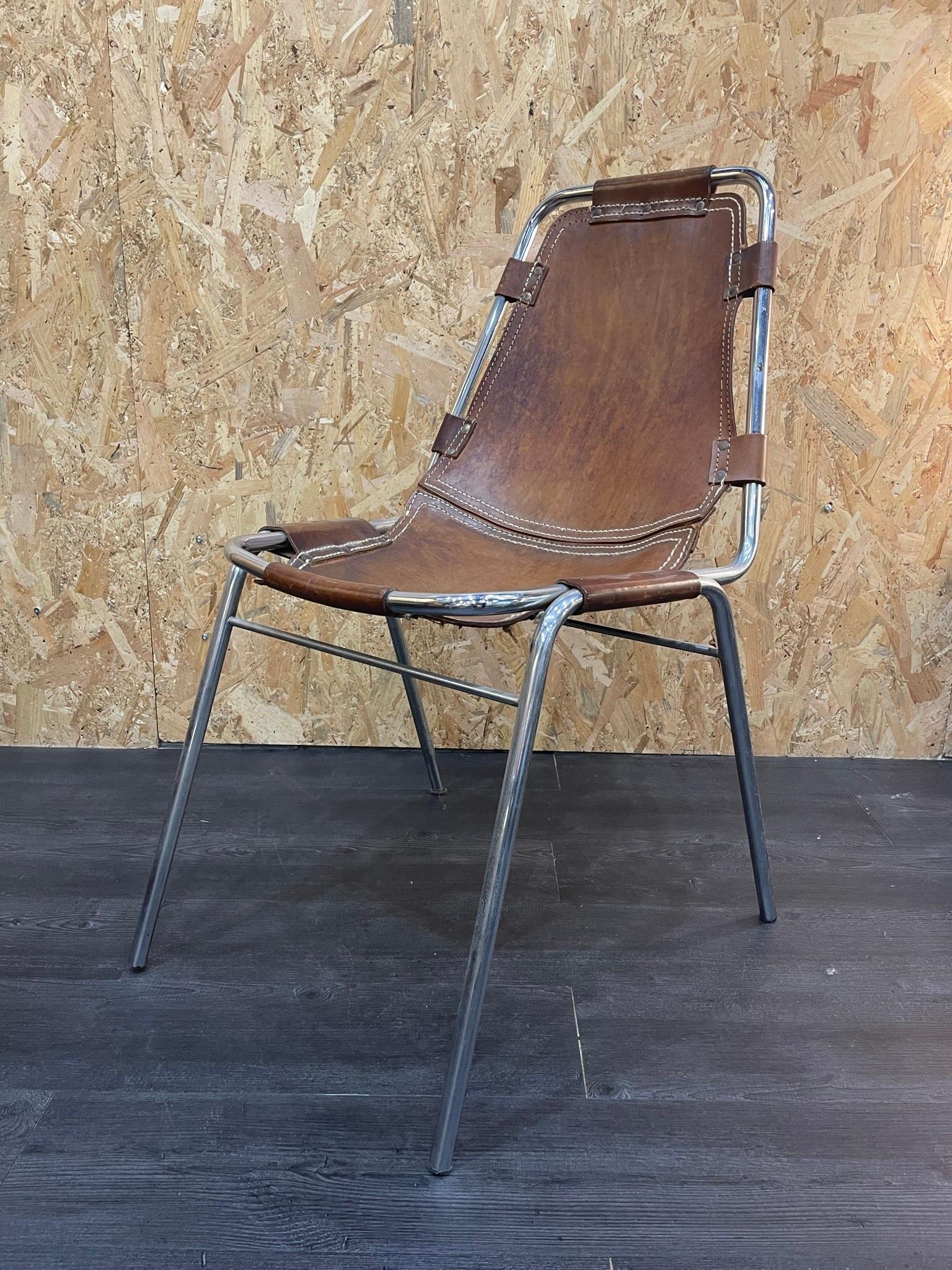 Milieu du XXe siècle Charlotte Perriand, Ensemble de 6 chaises Les Arcs, vers 1960 en vente