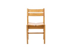 Charlotte Perriand, Set of Four Chairs and Two Stools in Pine, 1960s