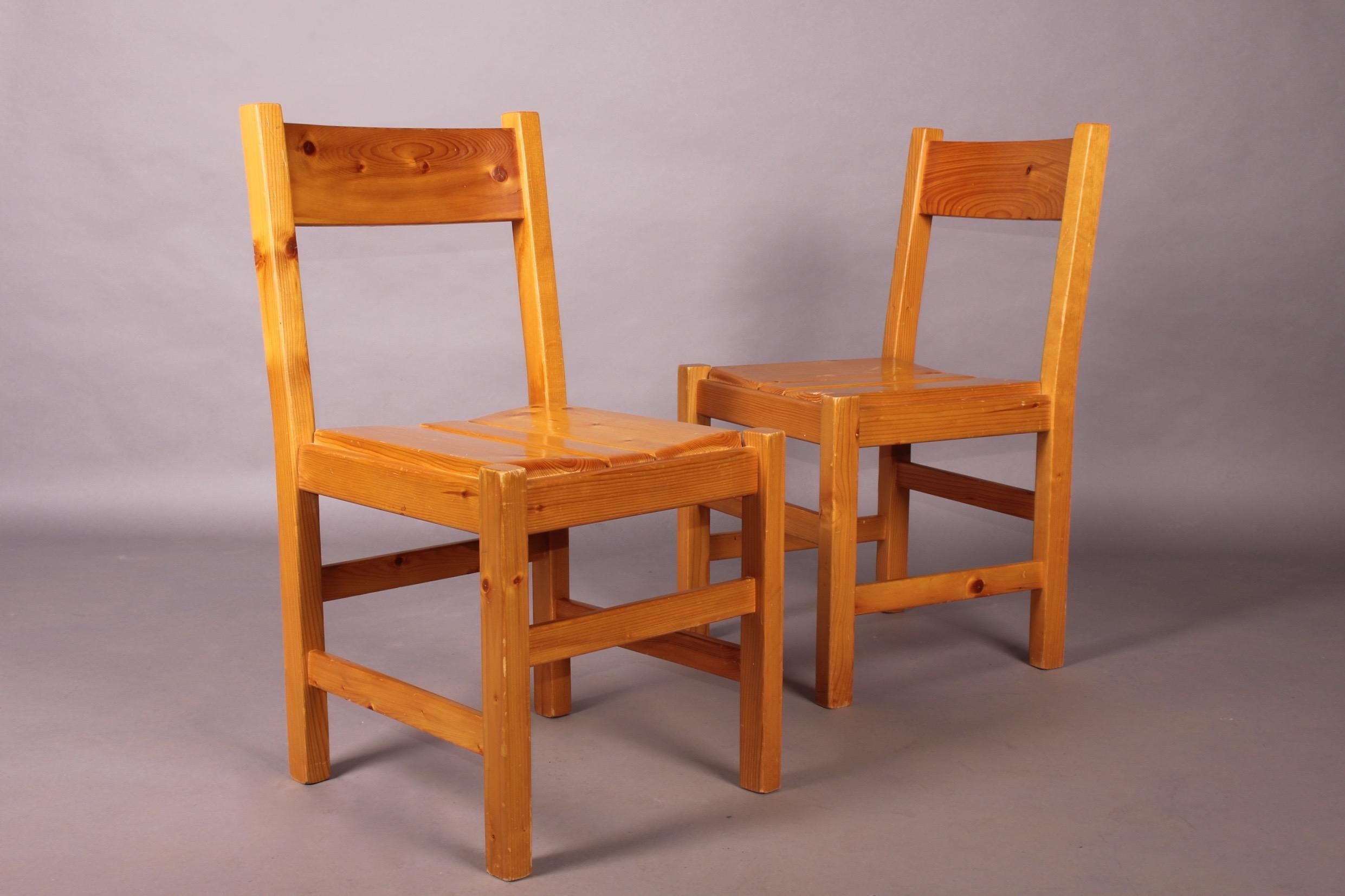 Mid-20th Century Charlotte Perriand Set of Four Chairs for Les Arcs