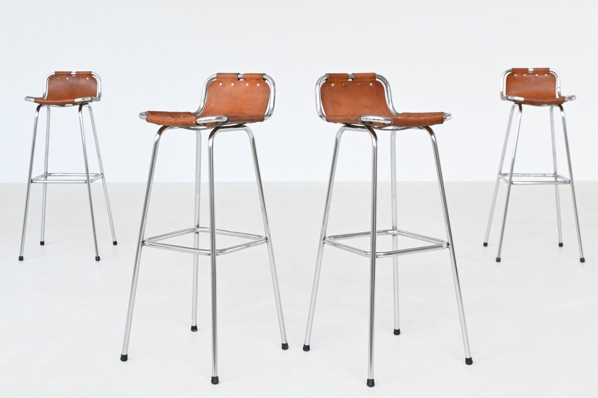 Charlotte Perriand set of six bar stools Les Arcs Ski Resort France 1960 For Sale 5