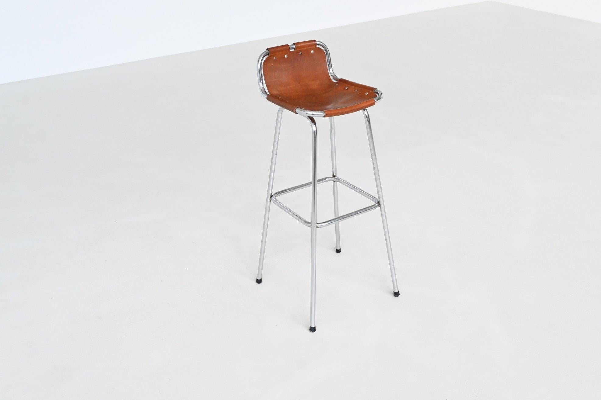 Charlotte Perriand set of six bar stools Les Arcs Ski Resort France 1960 For Sale 7
