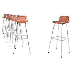 Charlotte Perriand set of six bar stools Les Arcs Ski Resort France 1960