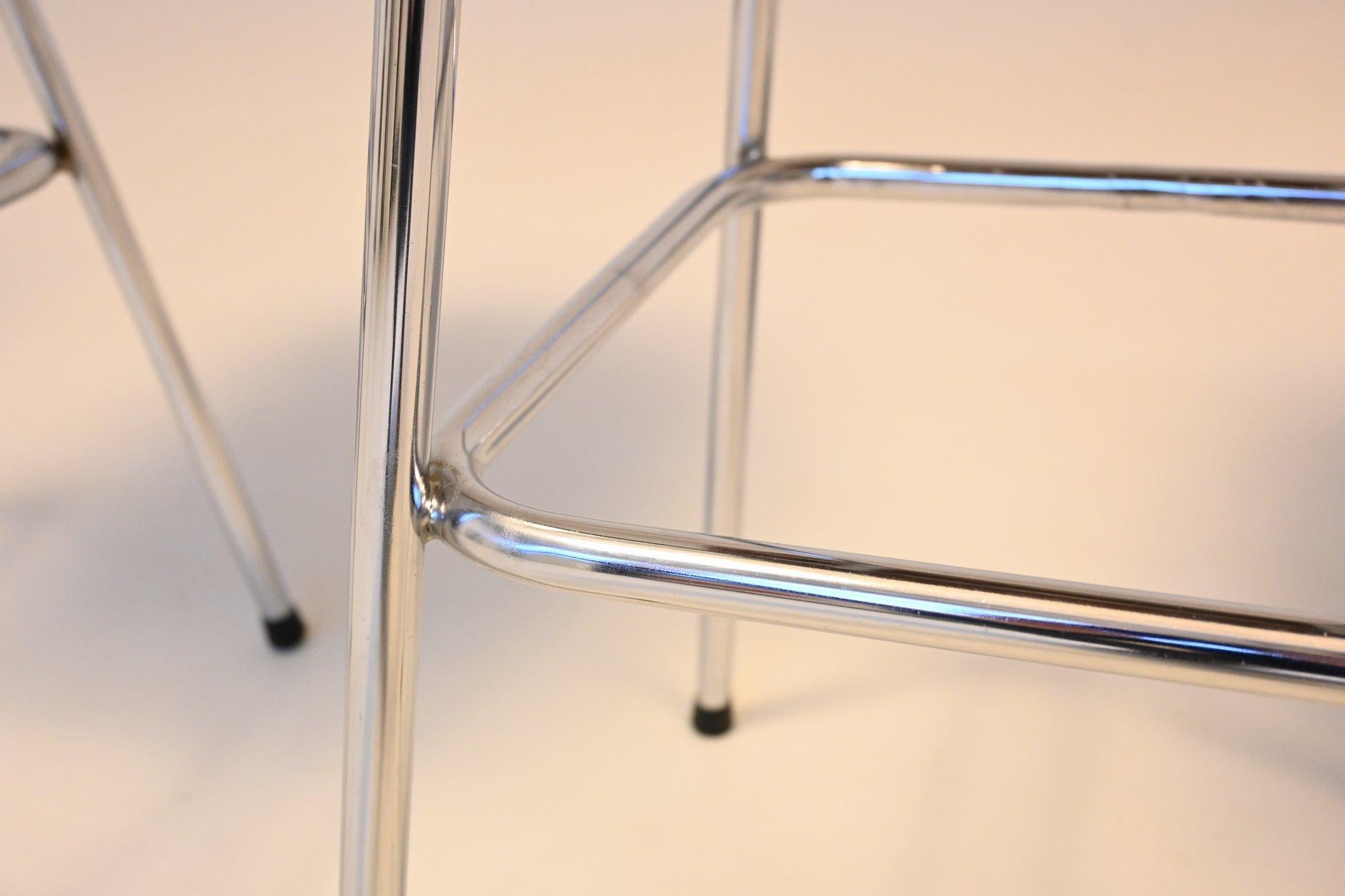 Charlotte Perriand set of three bar stools Les Arcs Ski Resort France 1960 3