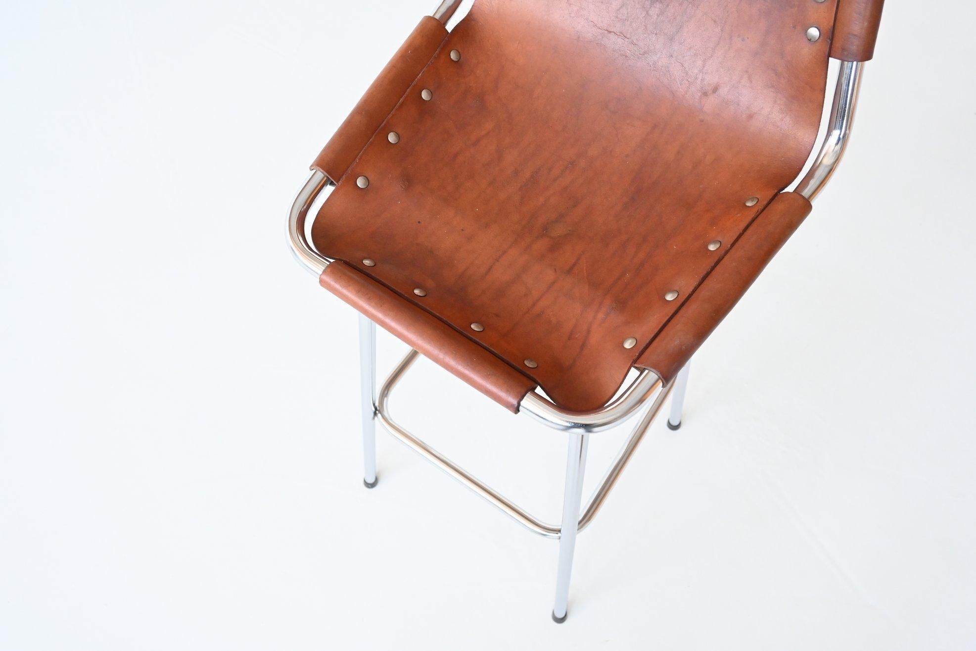 Charlotte Perriand Set of Three Bar Stools Les Arcs Ski Resort France 1960 8